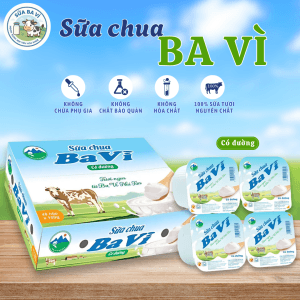 Sữa chua Ba Vì có đường 100g 1 sữa chua ba vì có đường 100g