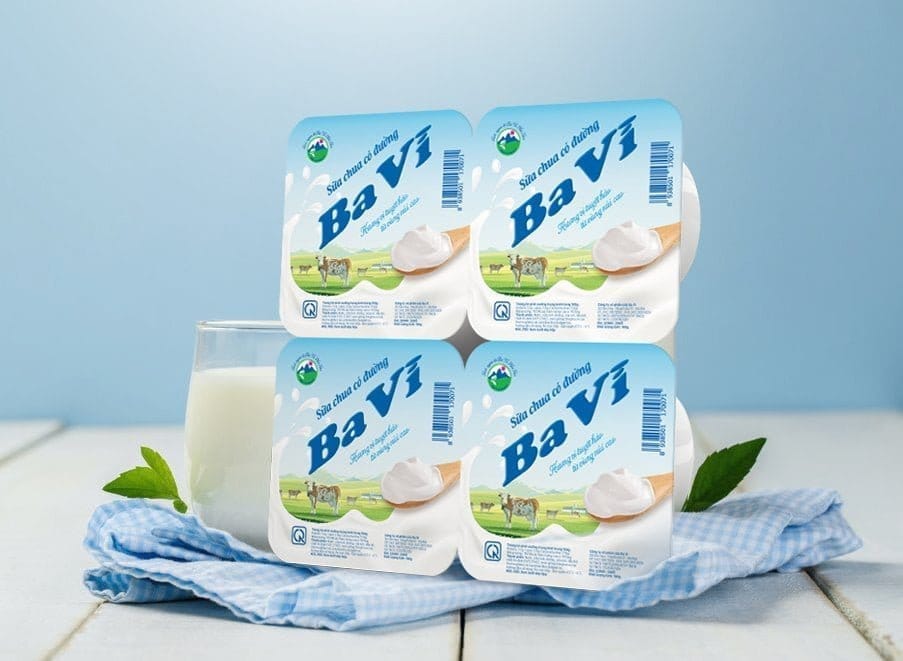 Sữa chua Ba Vì có đường