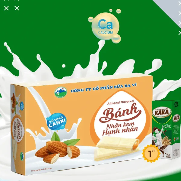 bánh nhân kem hạnh nhân